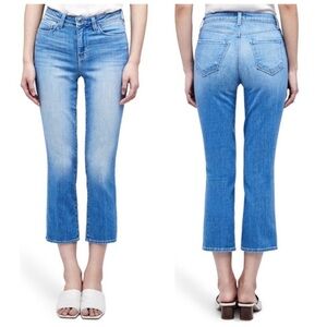 L’Agence Nadia High Rise Cropped Straight Leg Jeans